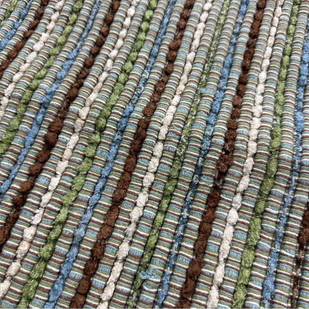 Pier 1 Brown Green Handwoven Natural Fibers Rugs 35.5 x 22.5 Set of 2 - Picture 7 of 11